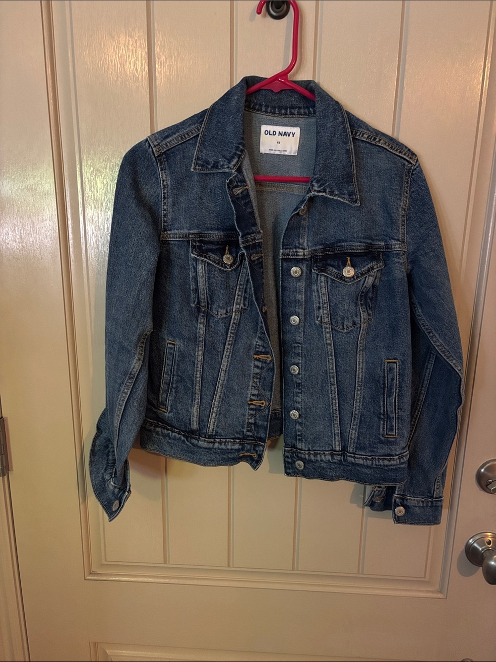 Old Navy Dark Blue Denim Trucker Jacket